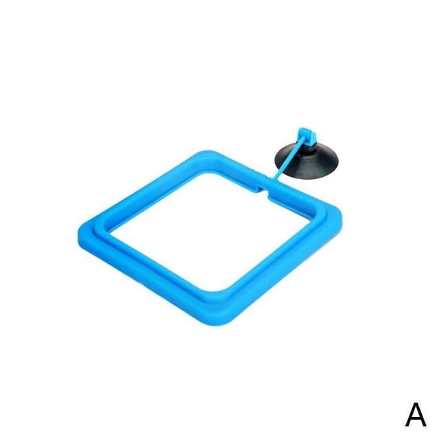 Estación de alimentación para acuario, comedero flotante, herramienta cuadrada/circular W0G9