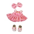thumbnail image 1 of Traje de vestir para muñeca,Muñecas de 17 cm,pantalones con tirantes,ropa de moda,juguetes,Muñecas para niñas Trajes de vestir Ropa para muñecas,Muñecas bebé Accesorios conjunto completo, 1 of 8