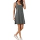 thumbnail image 4 of Camisón de noche sin mangas para mujer, vestido de camiseta de tirantes, ropa de casa, M, gris oscuro, 4 of 6