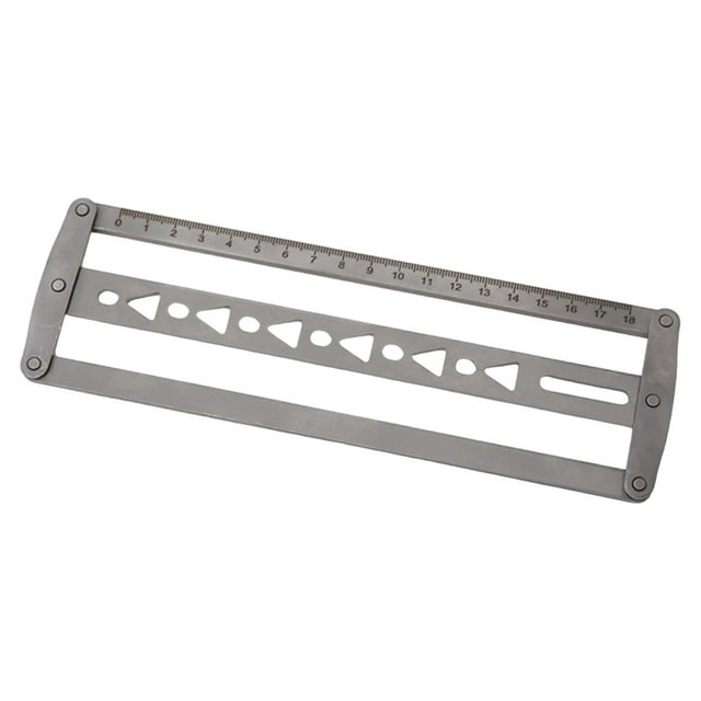 HILABEE Belt Positioning Auxiliary Ruler Cutting Punch Hole Tool Lightweight Punch Hole Spacing Tool Point End Holes Position Stencil Triangle