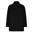 thumbnail image 6 of Zpanxa Women's Wool Blend Blazer Double-Breasted Peak Lapel Structured Tweed Jacket for Office Elegant Business Casual Attire Black L, 6 of 6