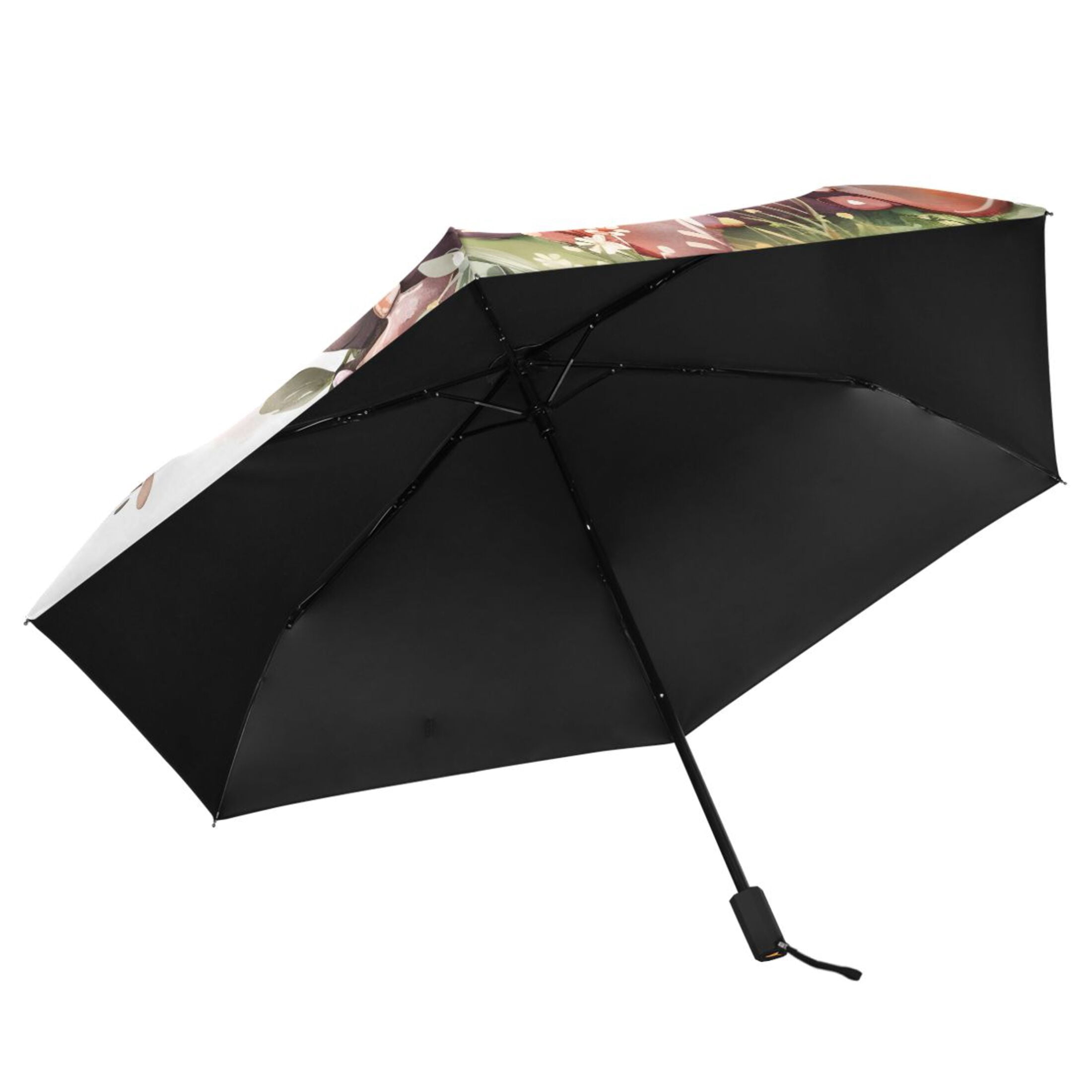 Little Princess Hippo Compact Sun Umbrella Windproof Travel Umbrellas for Rain Strong Portable UV Protection
