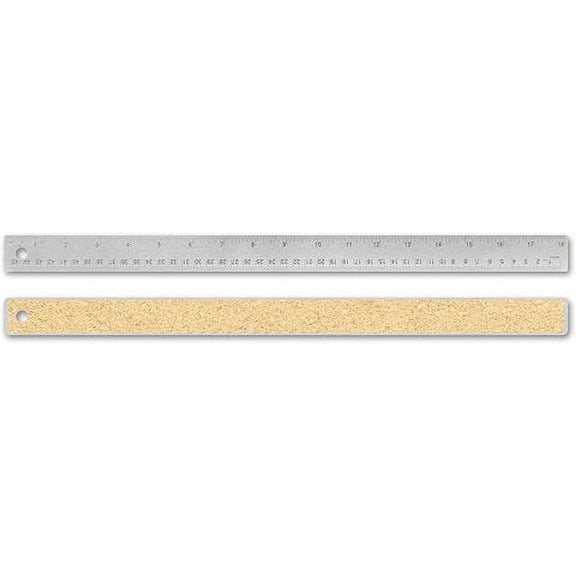 Alumicolor 18 Stainless Steel Ruler W/Cork