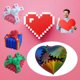 thumbnail image 4 of Juguete antiestrés con forma de corazón y engranajes, impreso en 3D, 4 of 6