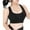 Black, variant on Odeerbi Sports Bras for Women 2025 Plus Size Mesh Stitching Underwear High Strength Fitness Vest Latex Bra Pad Yoga Clothes Pink