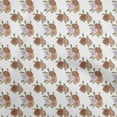 thumbnail image 1 of oneOone Velvet White Fabric Floral Craft Projects Decor Fabric Printed By The Yard 58 Inch Wide, 1 of 4