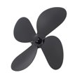 thumbnail image 4 of Stove Fan Blade 4 Blade Aluminum Alloy Fireplace Fan Blade Replacement for Stove Fan Accessories Black, 4 of 5