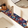 thumbnail image 2 of Yayeee Faucet Mat for Kitchen Sink 30" Diatomite Long Splash Guard Pad, Purple Dragon Scales Pattern, 2 of 7