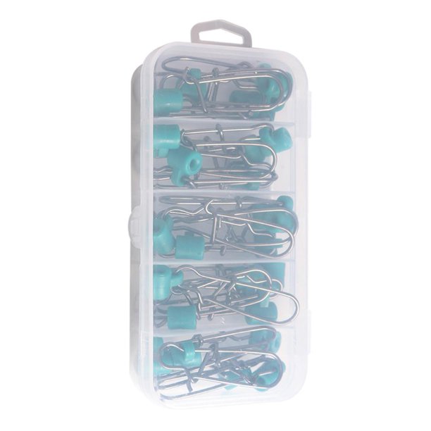 Conector de pesca Broche giratorio de acero inoxidable Clip de bloqueo rápido Pesca 25 piezas JShteea Para Estrenar