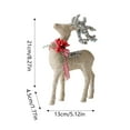 thumbnail image 2 of Reindeer Christmas Decorations, Glitter Deer Figurine Set for Mantle, Tabletop, and Centerpiece Displays, Holiday Home and Party Decor, 2 of 4
