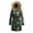 Multicolor, variant on Viikei Winter Coats for Women Women Winter Warm Medium Length Large Print Vintage Style Hooded Cotton Jacket