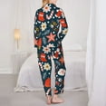 thumbnail image 5 of Kll Holiday Christmas Cookies Print Women'S Long Sleeve Pajamas With Pants Sleepwear Loungewear 2 Set-Small, 5 of 9