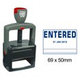 thumbnail image 1 of Printtoo Office Stationery Heavy Duty Stamp With Entered Text Self Inking Date Rubber Stamp-Blue, 1 of 1