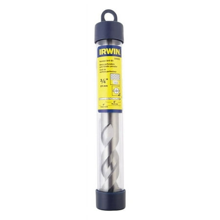 

Irwin 3/4 in. Dia. x 6 in. L High Speed Steel Hammer Drill Bit 1/2 in. Straight Shank 1 pc.