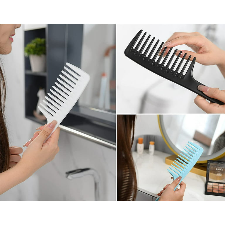 Wide Tooth Comb and Large Hair Detangling Comb, Durable Hair Brush for Best Styling and Professional Hair Care, Suitable for Curly Hair, Long Hair