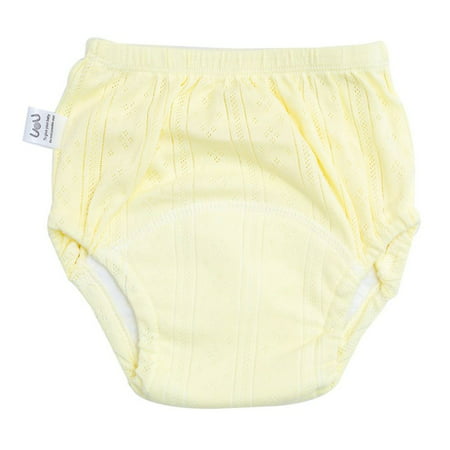 

Cotton Baby Shorts Breathable Underwear Waterproof Reusable Nappies Baby Reusable Diapers Cloth Diapers Newborn Training Pants YELLOW 100 YARDS