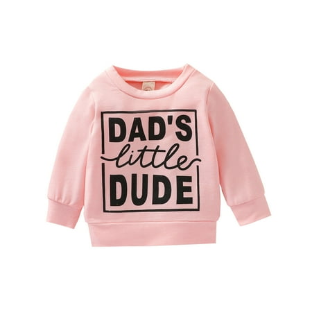 

Musuos Unisex Baby Letter Print Sweatshirt Loose Long Sleeve O-neck Pullover