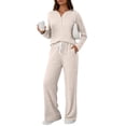 thumbnail image 2 of MEICHEN Pajamas for Women Set Womens Pajamas 2 Piece Sets Outfits Matching Suits Long Sleeve Sweater Long Pants Pockets Womens Sleepwear, 2 of 5