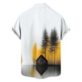 thumbnail image 5 of Stamzod Beach Shirts for Men Short Sleeve Button Down Hawaiian Shirt Casual Vacation Outfits Gold L, 5 of 6