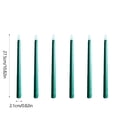 thumbnail image 3 of Darzheoy Flameless Taper Candles with Remote Control Electronic Long Pole Simulation Candle Christmas Halloween Candle Lights Home Tip Pole Wax, 3 of 6