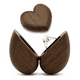 thumbnail image 5 of Caja Corazón De Madera Nogal Para Anillos De Boda Compromiso CAFE BLANCO, 5 of 5