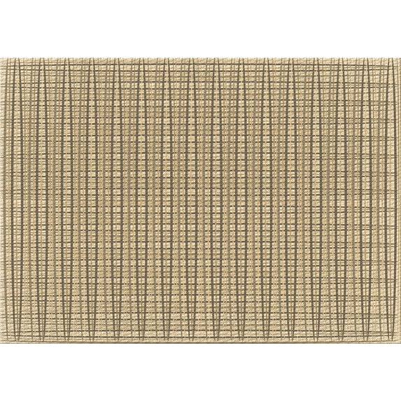 Ahgly Company Machine Washable Indoor Rectangle Transitional Brown Area Rugs, 6' x 9'