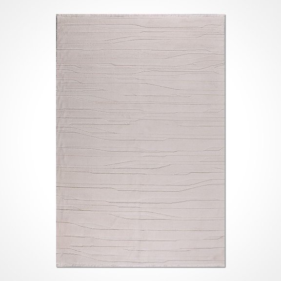 Cream Modern Polyester Area Rugs for Living Room Jacquard Textured Modern Rugs Soft Geometric Rug for Bedroom Mid Century Washable Rug Non-Slip Bohemian Perfect for Dining Room Office
