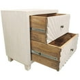 thumbnail image 3 of Brassica 2-Drawer Nightstand on Solid Wood Frame in White Washed Finish, 3 of 5