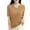 20#Camel, variant on BRDFRL Women Summer Knit Shirt Blouse V Neck Short Sleeve Pullover Sweater Tops Royal Blue XL