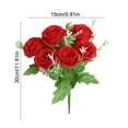 thumbnail image 3 of Realistic Silk Artificial Flower Bouquet, Qiopertar Under $5 A Simulated Bouquet Of 6 Flower Heads Party/Wedding/Decorate Artificial Flowers Hall Decorations, 3 of 7