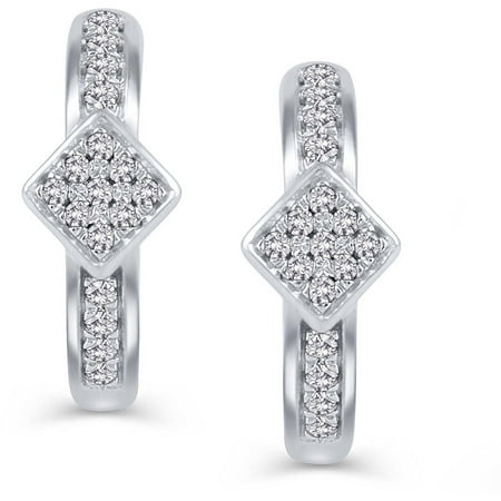 1/8 Carat T.W. Diamond 10kt White Gold Fashion Earrings
