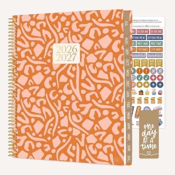 bloom daily planners 2026-2027 Academic Planner, 13 Month Monthly & Weekly, 8.5" x 11" Soft Cover, Stickers Included, Moments of Grace