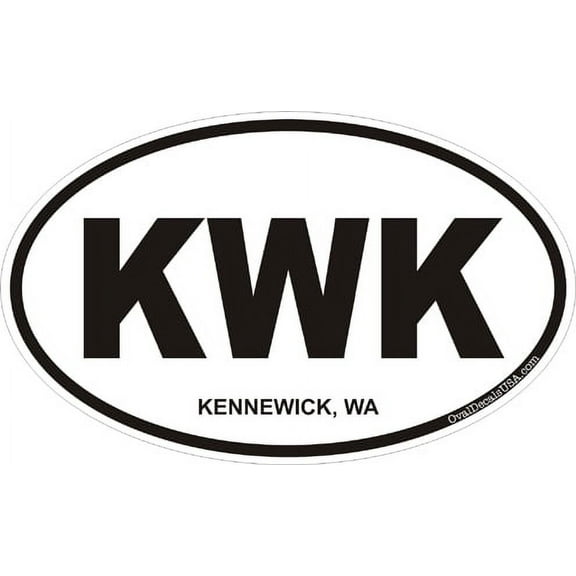 3.8 Inch Kennewick Washington Oval Decal