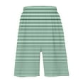 thumbnail image 5 of BRGZLK Summer Sets For Kids 2025 Trendy Striped Print Casual Sleeveless Round Neck Vest Tops and Elastic Waist Short Pants Sets Green 11-12 Years, 5 of 7