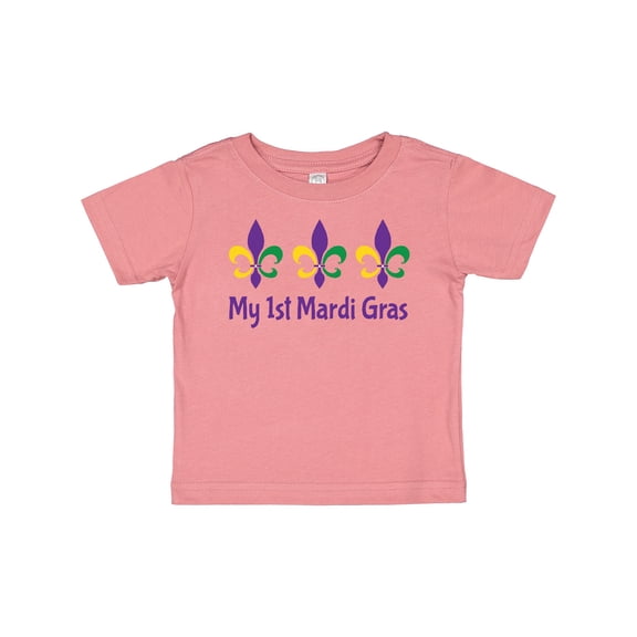 Inktastic My 1st Mardi Gras Fleur De Lis Boys or Girls Baby T-Shirt