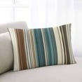 thumbnail image 2 of Modern Bohemia Brown Beige Texture Throw Pillow Cover, Pillowcase Protectors with Zipper, Breathable Decorative Lumbar Pillow Case Cover, Pillow Shams for Couch Sofa 12x20Inch, 2 of 7