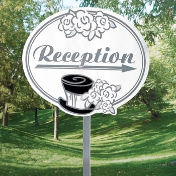Wedding Reception Yard Sign