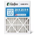 thumbnail image 5 of 6 Pack of 20x25x4 MERV 10 Pleated 4" Inch Air Filters by Glasfloss. Actual Size: 19-1/2 x 24-1/2 x 3-3/4, 5 of 9