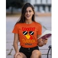 thumbnail image 2 of Coolest Turkey in Town Thanksgiving Funny Cool Sunglasses Women's T-shirt For Women, S, Orange, 2 of 6