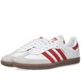 thumbnail image 3 of US:11 Adi-das Originals Men's Iconic SAMBA OG SNEAKERS RED/WHITE RARE LAST1, 3 of 6