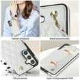 thumbnail image 6 of Allytechgroup Flip Wallet Case for Samsung Galaxy S23 with Cards Holder, PU Leather Phone Case with Lanyard Kickstand Shockproof Back Cover for Samsung Galaxy S23, White, 6 of 8