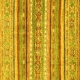 thumbnail image 1 of Ahgly Company Indoor Square Abstract Yellow Modern Area Rugs, 7' Square, 1 of 4