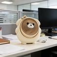 thumbnail image 3 of Cute Animal Handheld Fan, Portable Small Fan with Removable Front Cover, Tiltable Cool Breeze with 3 Speeds, Ultra Quiet Table Fan, Rechargeable Air Circulator Fan for Indoor Outdoor Office Travel, 3 of 5