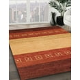 thumbnail image 3 of Ahgly Company Machine Washable Indoor Square Abstract Tomato Red Area Rugs, 7' Square, 3 of 7