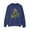 Navy Blue, variant on Beetlejuice Womens Purple Circle Sweatshirt
