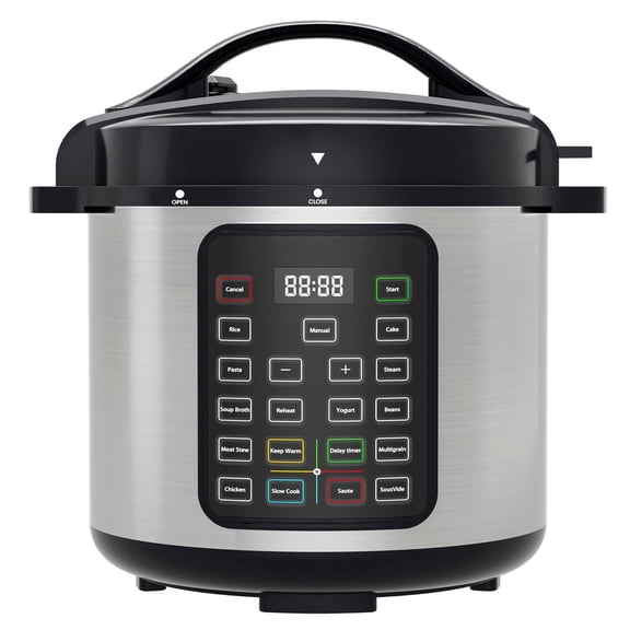 JONPONY 16-in-1 Electric Pressure Cooker 8 Quart Stainless Steel Multi Cooker for Rice, Steamer, Yogurt Maker, Slow Cook, Saute, Meat Stew, Cake, Multigrain