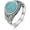 8, variant on Turquoise Rings for Men 925 Sterling Silver Tree of Life Genuine Round Turquoise Gemstone Ring Jewelry Gifts for Father