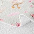 thumbnail image 5 of Erosebridal Duck Quilt King for Girls, Pink Boots King Coverlet Set, 3 Pieces 1 Bedspread and 2 Pillowcases, 5 of 7
