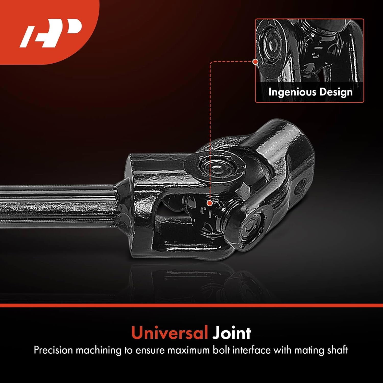 A-Premium Lower Intermediate Steering Shaft Steering Column Shaft with U-Joint Coupler Compatible with 2004-2008 Ford F-150 & 2006-2008 Lincoln Mark LT, Replace # 5L3Z3B676AA