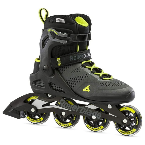 Rollerblade Macroblade 80 Men's Adult Fitness Inline Skates, Black and Lime